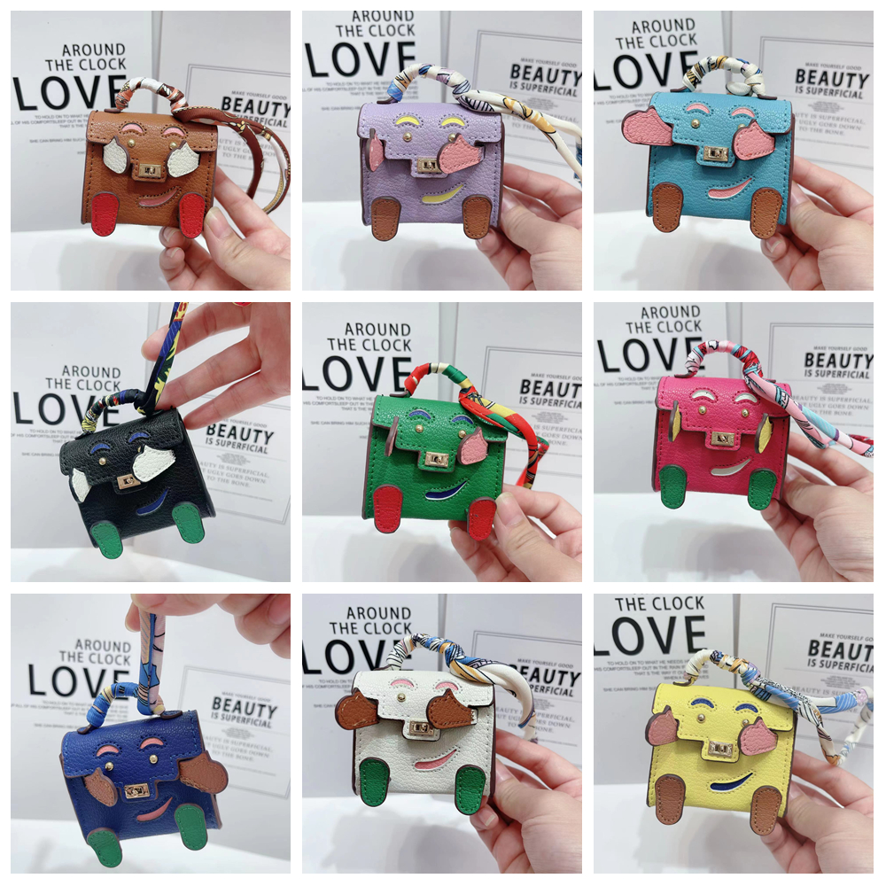 Mini Backpack Purse - Mini Handmade Bag Keychain Tiny PU