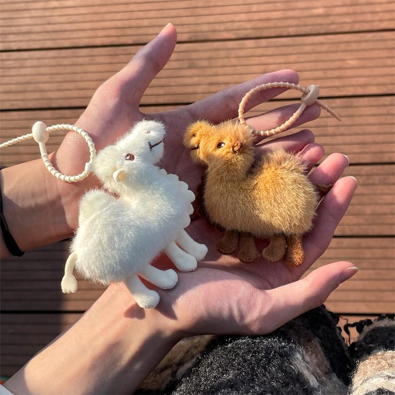 1PCS Mini Camel Plush Keychain - Mini Backpack Purse ulasan dan harga