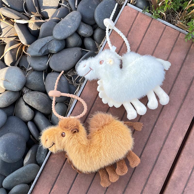 1PCS Mini Camel Plush Keychain - Mini Backpack Purse ulasan dan harga