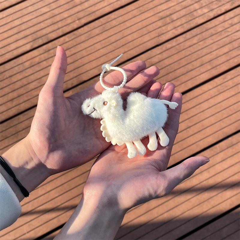 1PCS Mini Camel Plush Keychain - Mini Backpack Purse ulasan dan harga