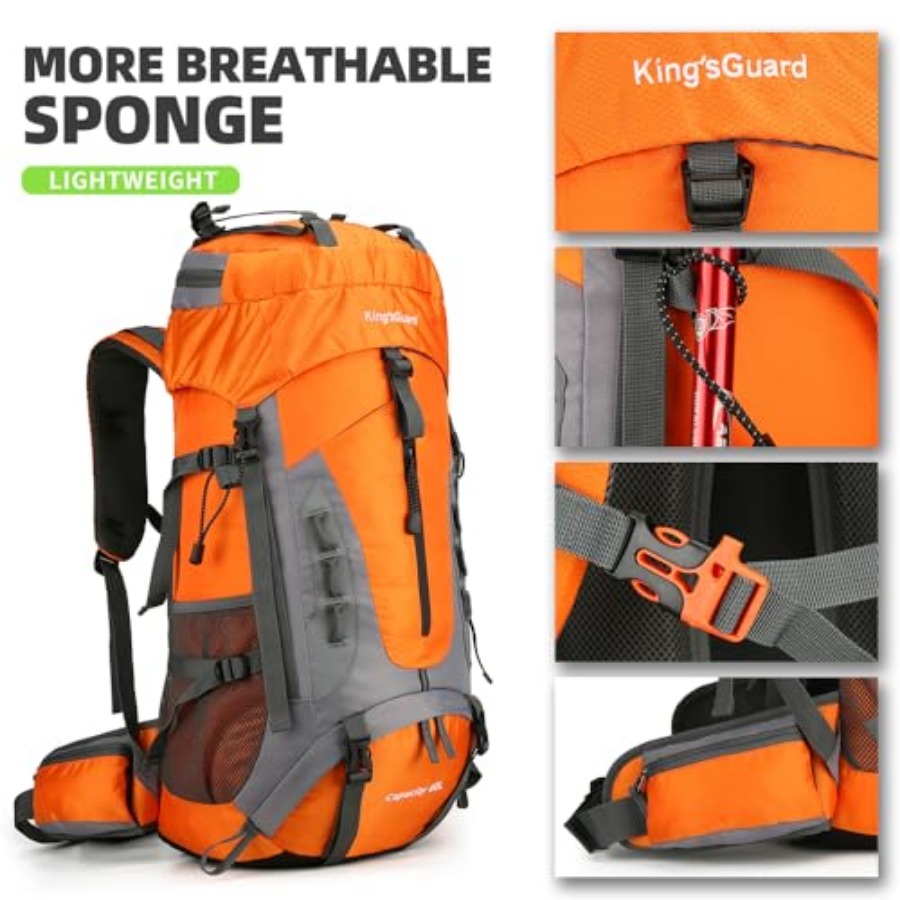 60L Hiking Backpack for Men an - Hiking Backpack Waterproof ulasan dan harga