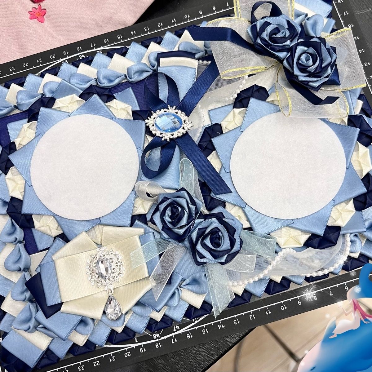 ribbon lace hand made Flower F - Backpack Insert Organizer ulasan dan harga