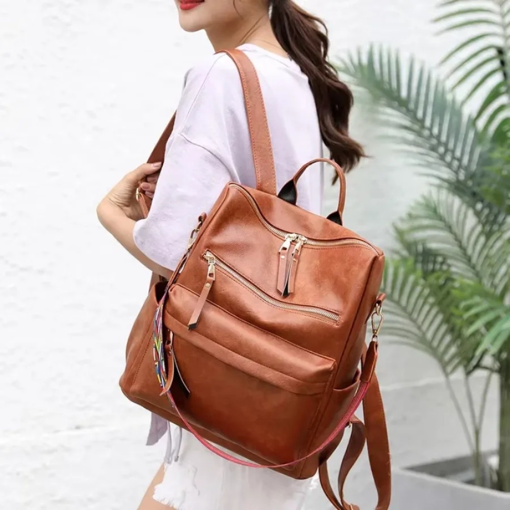 Vintage Fashion Backpack Large - Canvas Backpack Casual ulasan dan harga