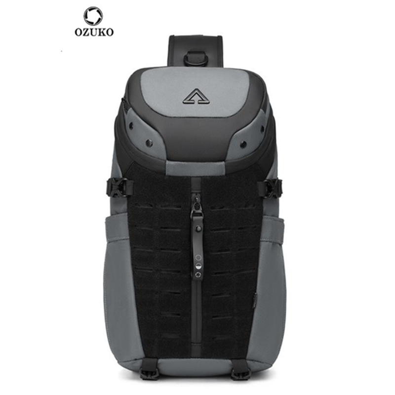 Ozuko Chest Bag Cross bag men  - Travel Backpack Anti Theft ulasan dan harga