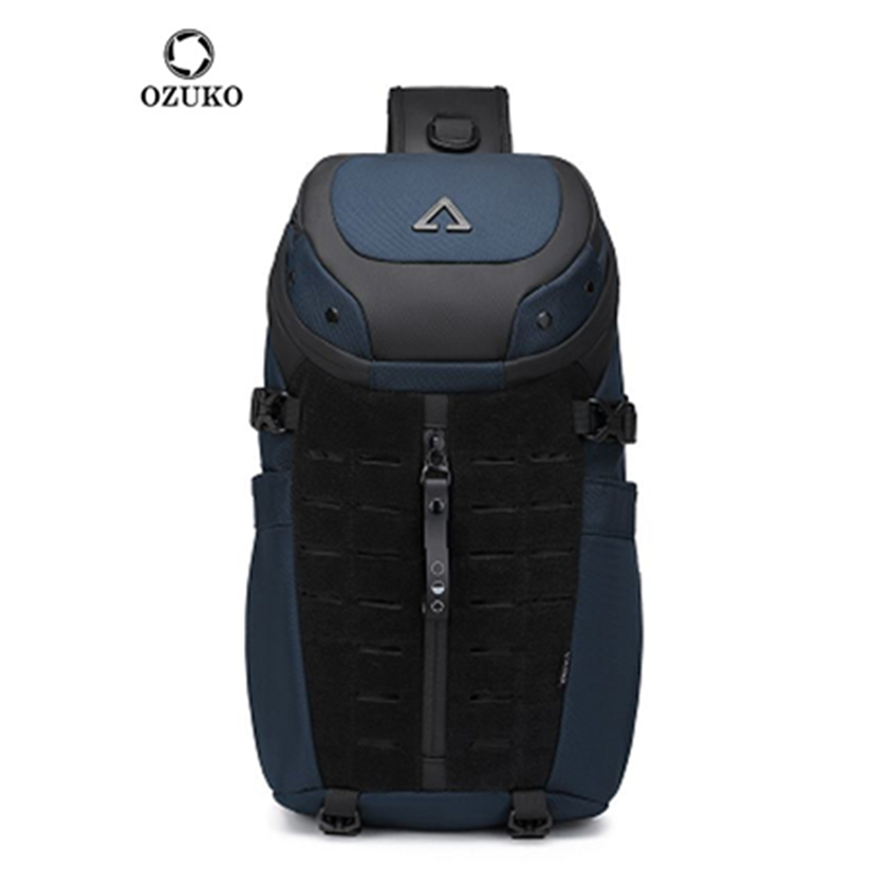 Ozuko Chest Bag Cross bag men  - Travel Backpack Anti Theft ulasan dan harga