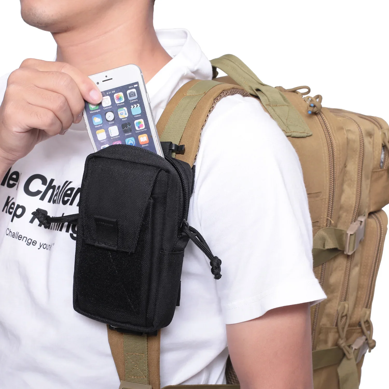 Molle Backpack Strap Bag Phone - Backpack Insert Organizer ulasan dan harga