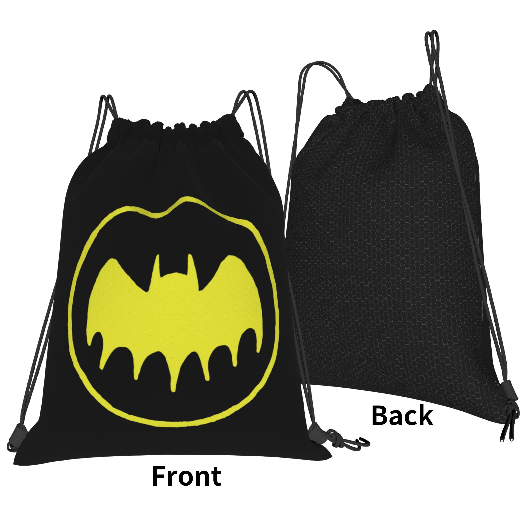 Yellow Circle Logo Backpack Dr - Drawstring Gym Bag ulasan dan harga