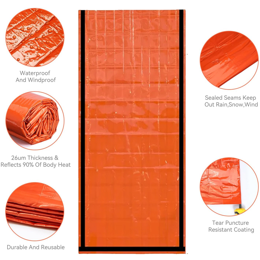 Emergency Sleeping Bag Surviva - Hiking Backpack Waterproof ulasan dan harga