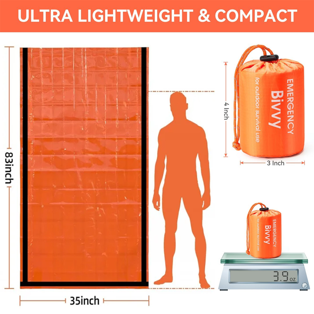 Emergency Sleeping Bag Surviva - Hiking Backpack Waterproof ulasan dan harga