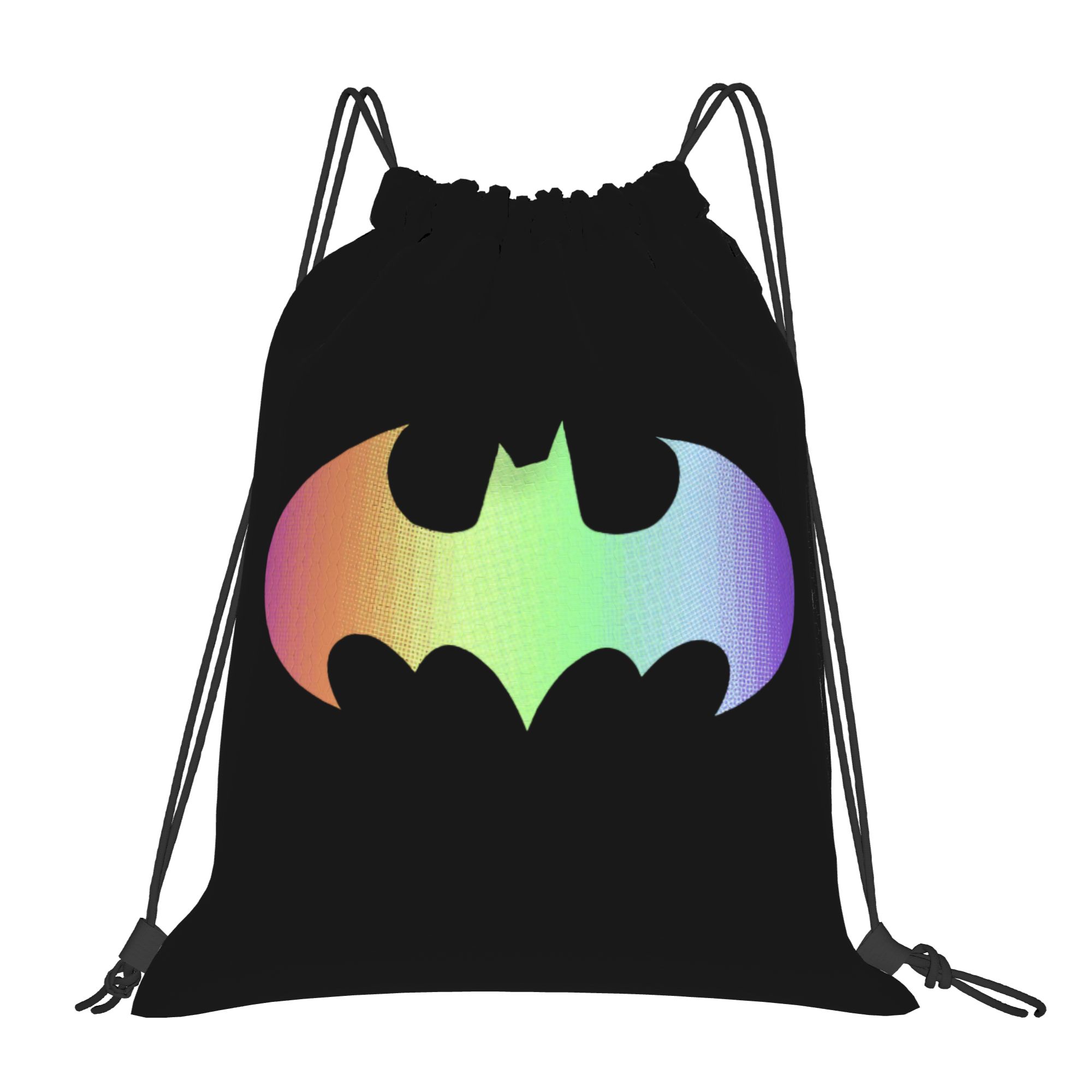 Batmans Logo Rainbow Gradient  - Drawstring Gym Bag ulasan dan harga