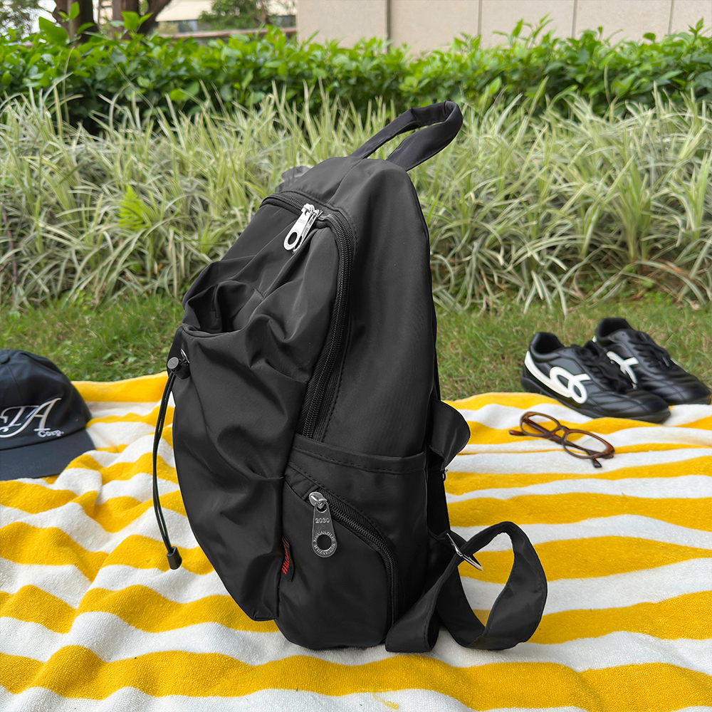 Polka Dot Nylon Drawstring Bac - Canvas Backpack Casual ulasan dan harga