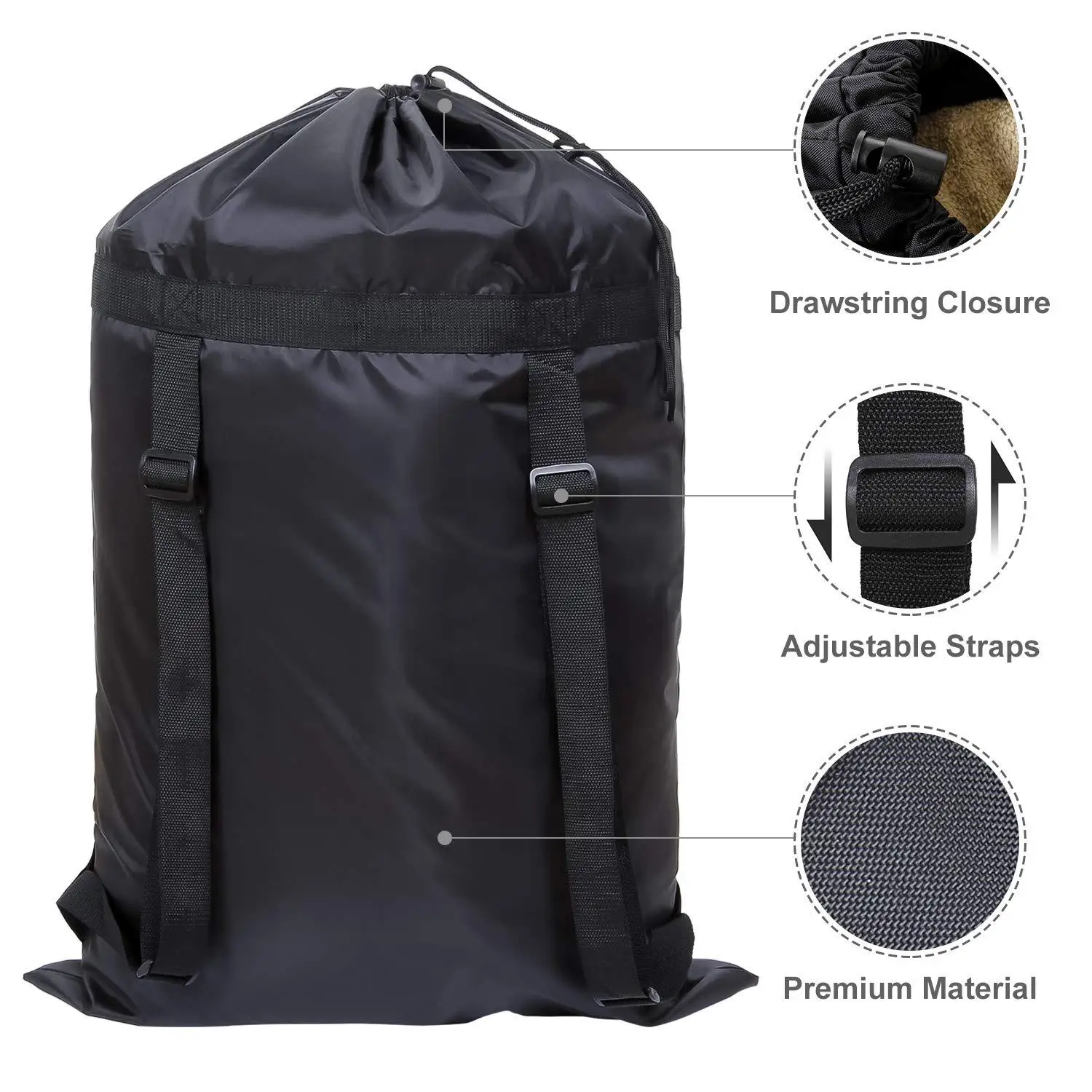 Black Oversized Polyester Wate - Hiking Backpack Waterproof ulasan dan harga