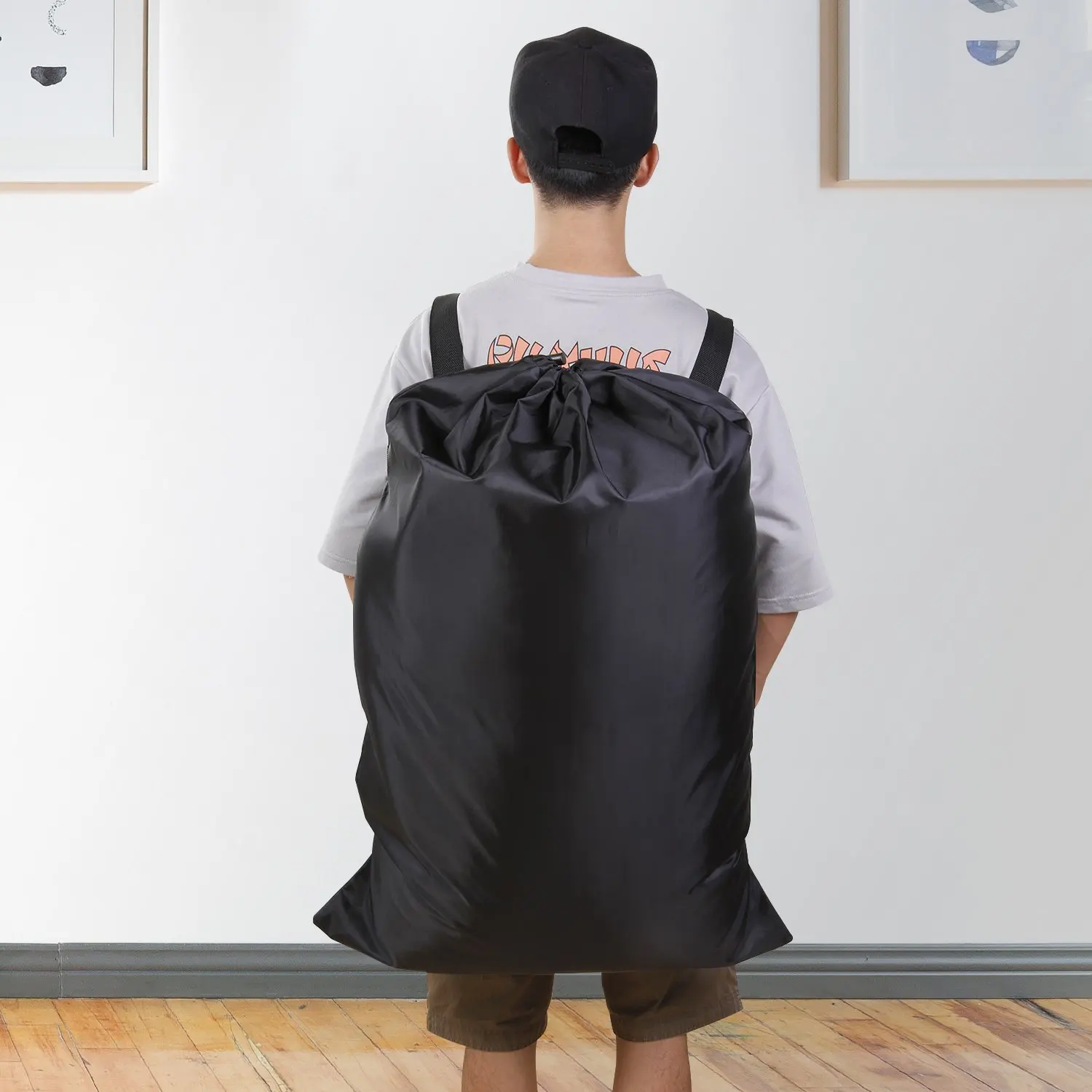 Black Oversized Polyester Wate - Hiking Backpack Waterproof ulasan dan harga