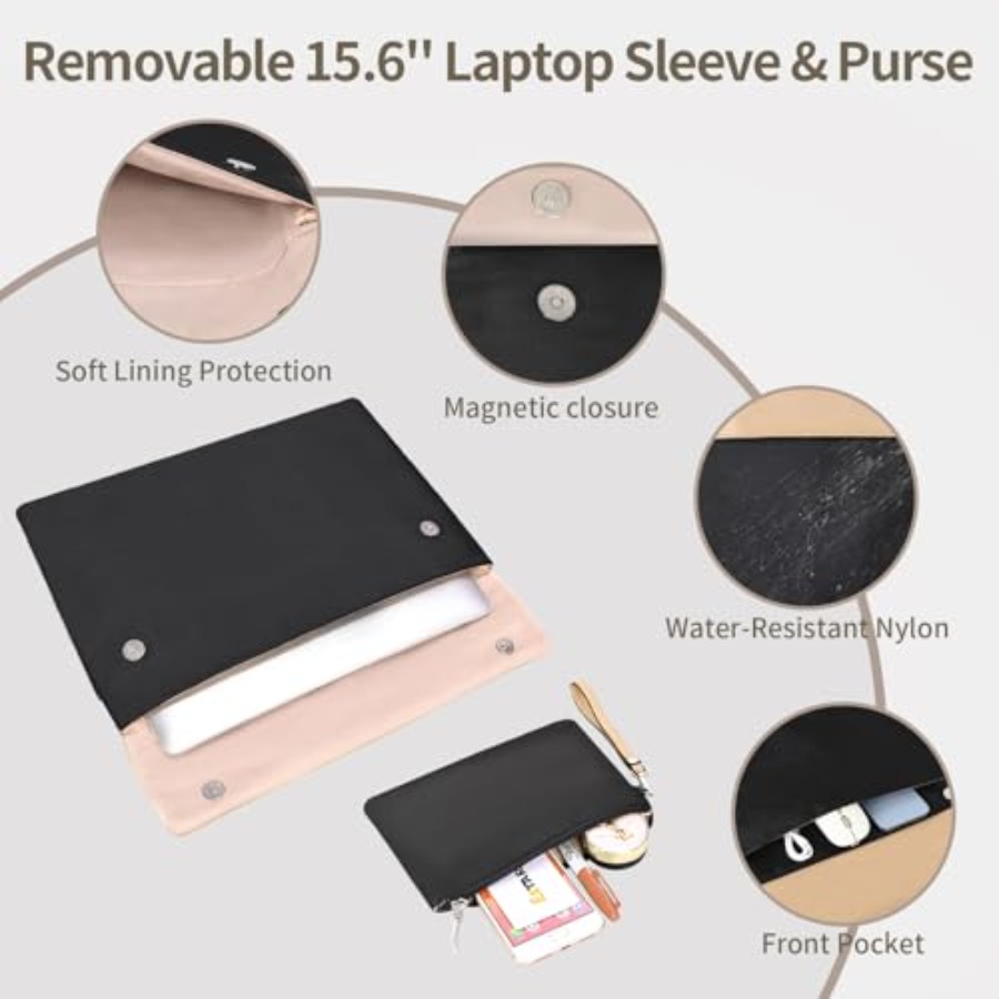 ESTARER Women's Laptop Leather - Laptop Sleeve Removable ulasan dan harga