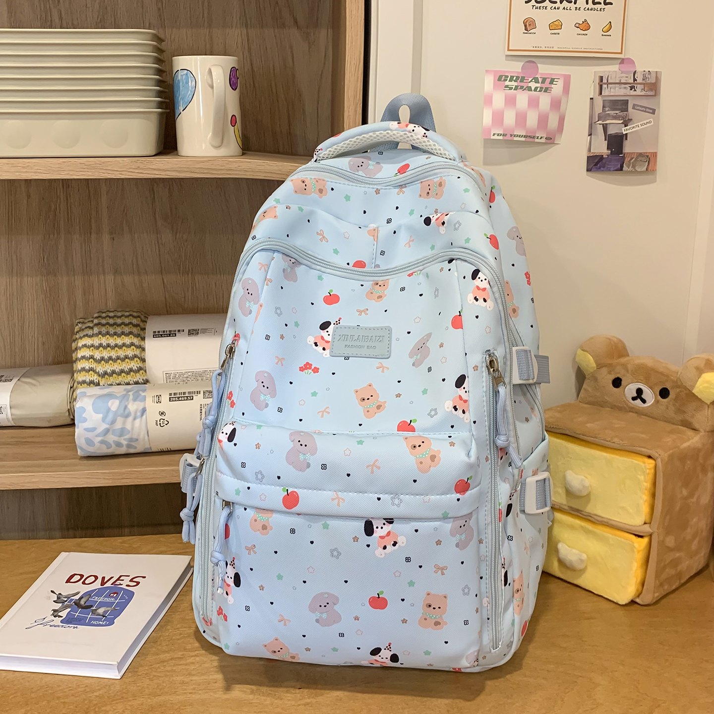 Cute Animal Print Backpack Wom - School Backpack Teen ulasan dan harga