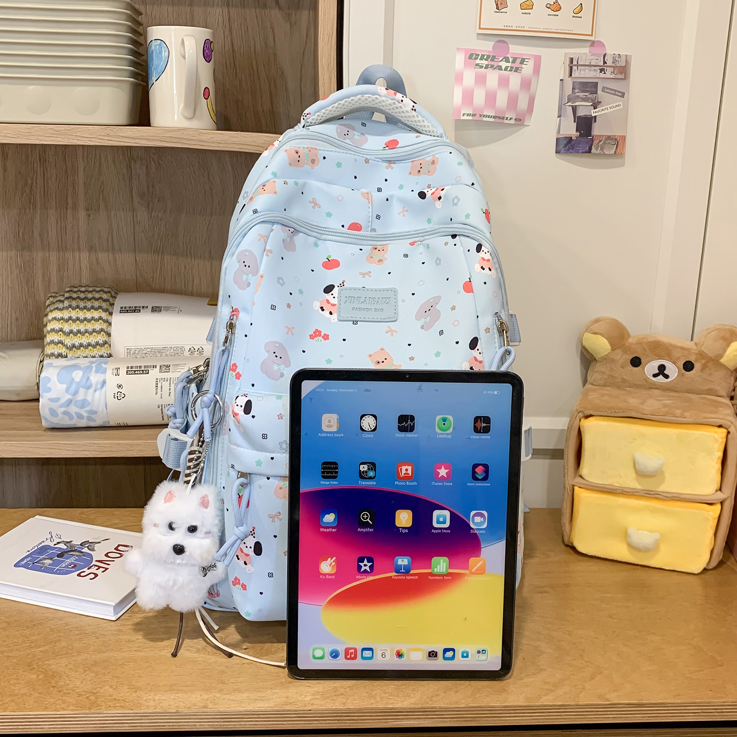 Cute Animal Print Backpack Wom - School Backpack Teen ulasan dan harga