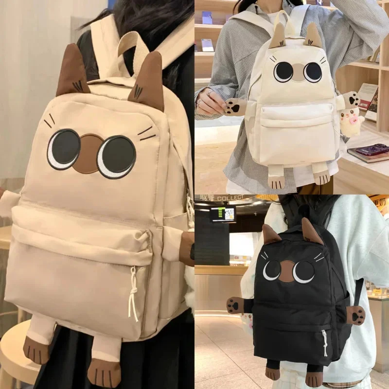 Ins Style Backpack Student Cat - School Backpack Teen ulasan dan harga