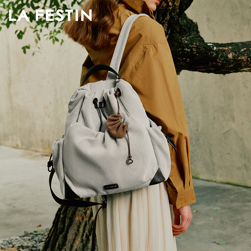 LA FESTIN Original Brand Backp - Canvas Backpack Casual ulasan dan harga