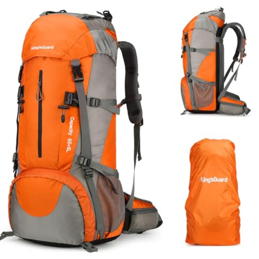 70L Hiking Backpack with Rain  - Hiking Backpack Waterproof ulasan dan harga