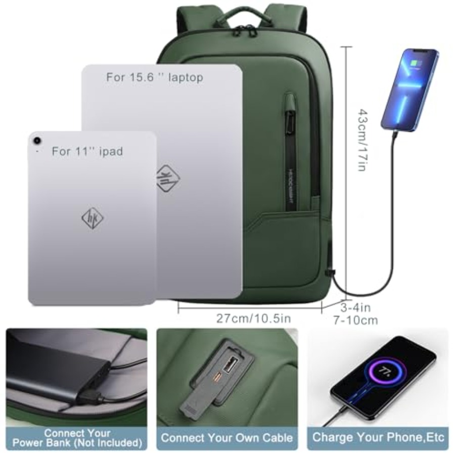 Backpack for Men Business Slim - Travel Backpack Anti Theft ulasan dan harga
