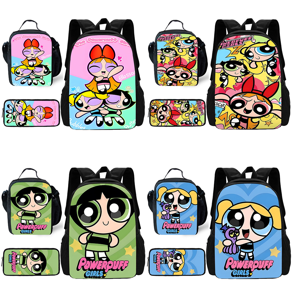Child Cute Anime Powerpuffs Gi - School Backpack Teen ulasan dan harga