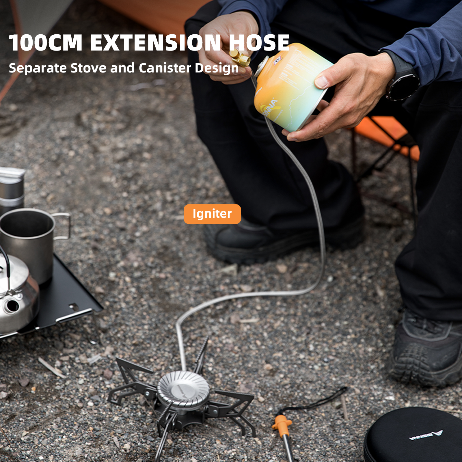 BISINNA Camping Stove 4000W Hi - Foldable Backpack Small ulasan dan harga