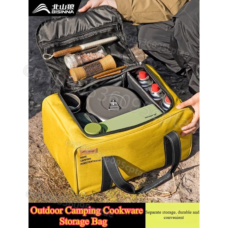 Portable Camping Cookware Set  - Foldable Backpack Small ulasan dan harga